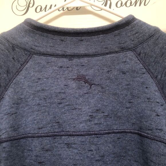Tommy Bahama Sz 3XL Flipshot Reversible Half Zip Raglan Pullover Blue TB221394 - Picture 3 of 12
